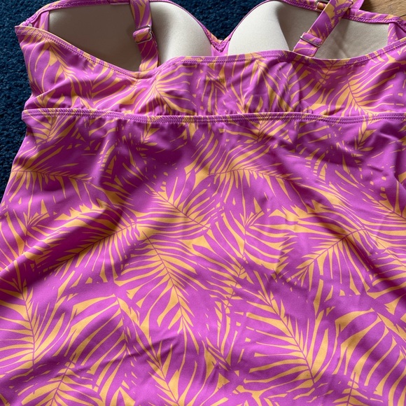 Bright pink and orange Tankini - Picture 3 of 4